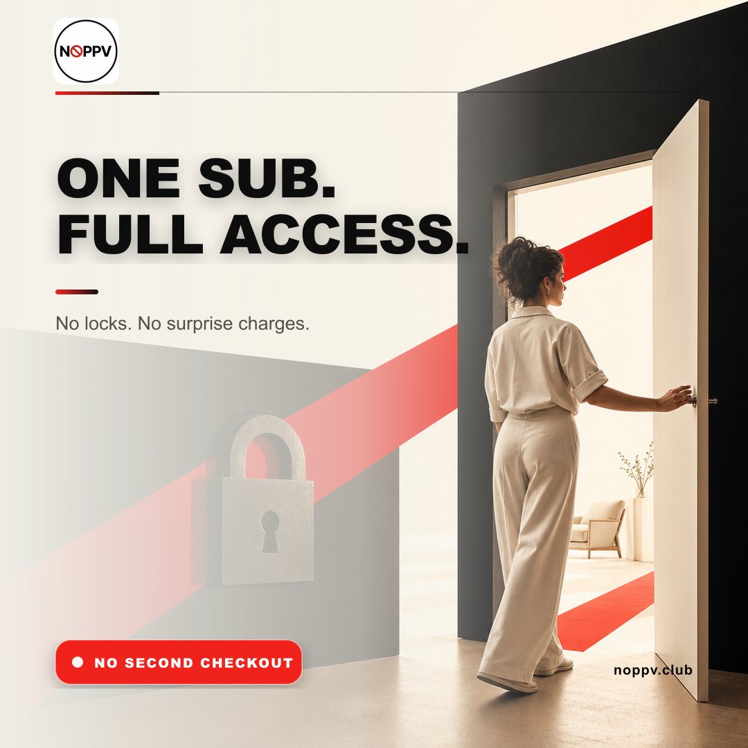 UseNoPPV's tweet photo. A subscription should unlock the experience—not lead to another checkout screen. One subscription. Full access. No PPV surprises.

Explore Noppv. https://t.co/kAEQ1zaVyF