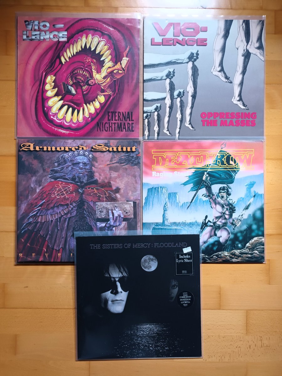 UnderJollyRoger's tweet photo. New in my Collectionππ€
#Metalcollection #Vinyl #Violence #ArmordSaint #Deathrow #SistersofMercy https://t.co/PB3V7HL01I