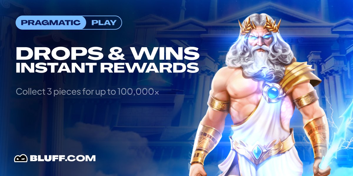 bluffcom's tweet photo. 100,000x ALERT 🚨

Pragmatic's Drops &amp; Wins is underway on https://t.co/kjKOf0knKa

Collect your pieces, spin the wheel, and win instant rewards.

Top of the leaderboard gets paid. Go 👇 https://t.co/FynSyIyYZu