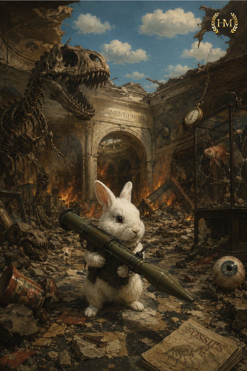helmortart's tweet photo. The rabbit joined a terror cell because the fossils kept whispering tax advice.
Its bazooka fires overdue carrots at the Ministry of Gravity.
Experts insist the moon is merely its forgotten lunchbox. https://t.co/dEPrEjm4cM