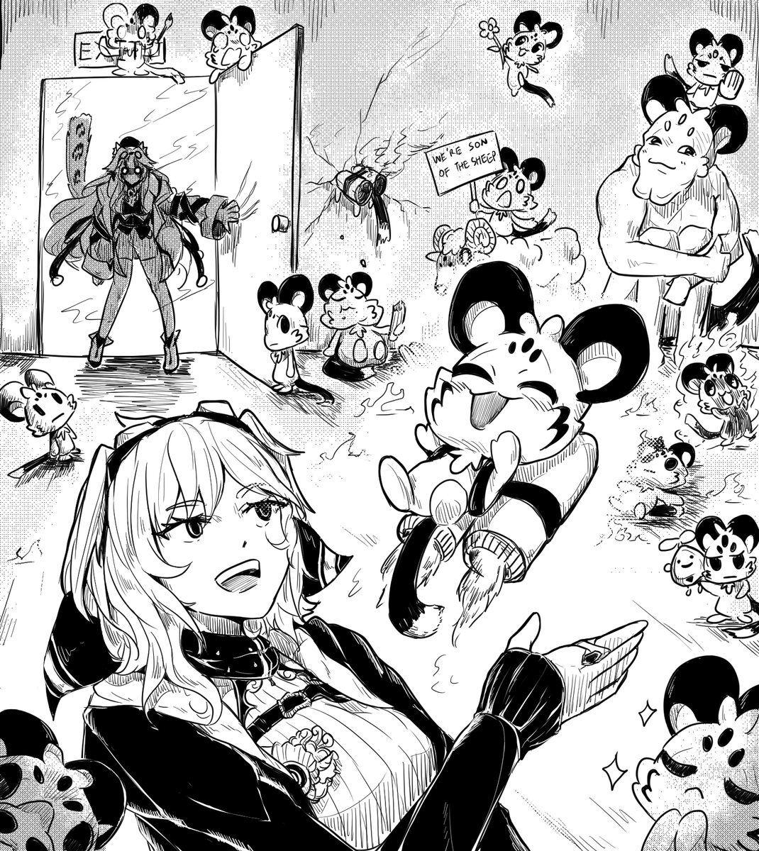 Lavendulan's tweet photo. Kaela's Adventure in the basement Vol.04
"Chattini got all of the jetpacks they want!"
#inKaela #RaorArt #CHATTINO #RaraWara https://t.co/lfVSoipzAH