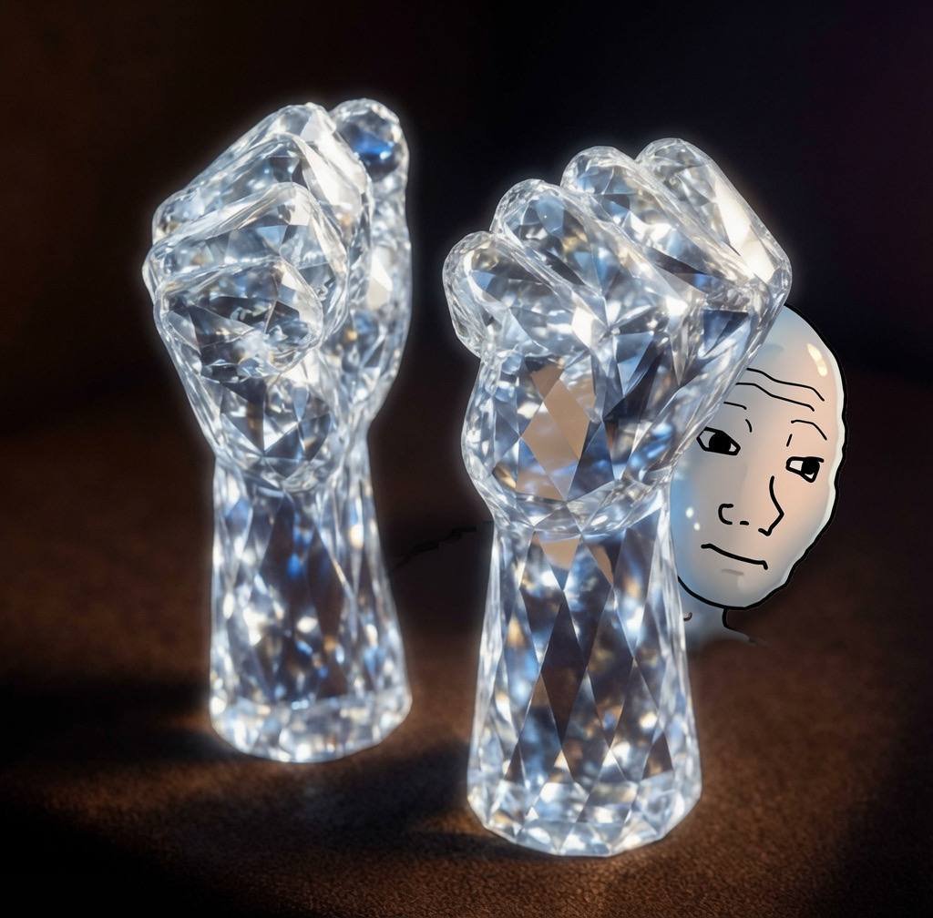 LeoCruzeth's tweet photo. @wojakcto @W_o_j_a_k_CN Wojak diamond hands https://t.co/gMEGTG5zn7