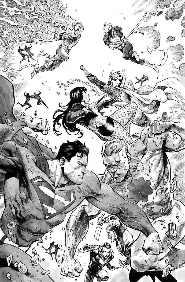 Mikemaluk's tweet photo. JUSTICE LEAGUE: KNIGHT VISION SPECIAL! 
Written by @Williamson_Josh  and Mark Waid and drawn by me!
 in stores TODAY!
@DCOfficial @dcuworld https://t.co/w7FuYCthTF