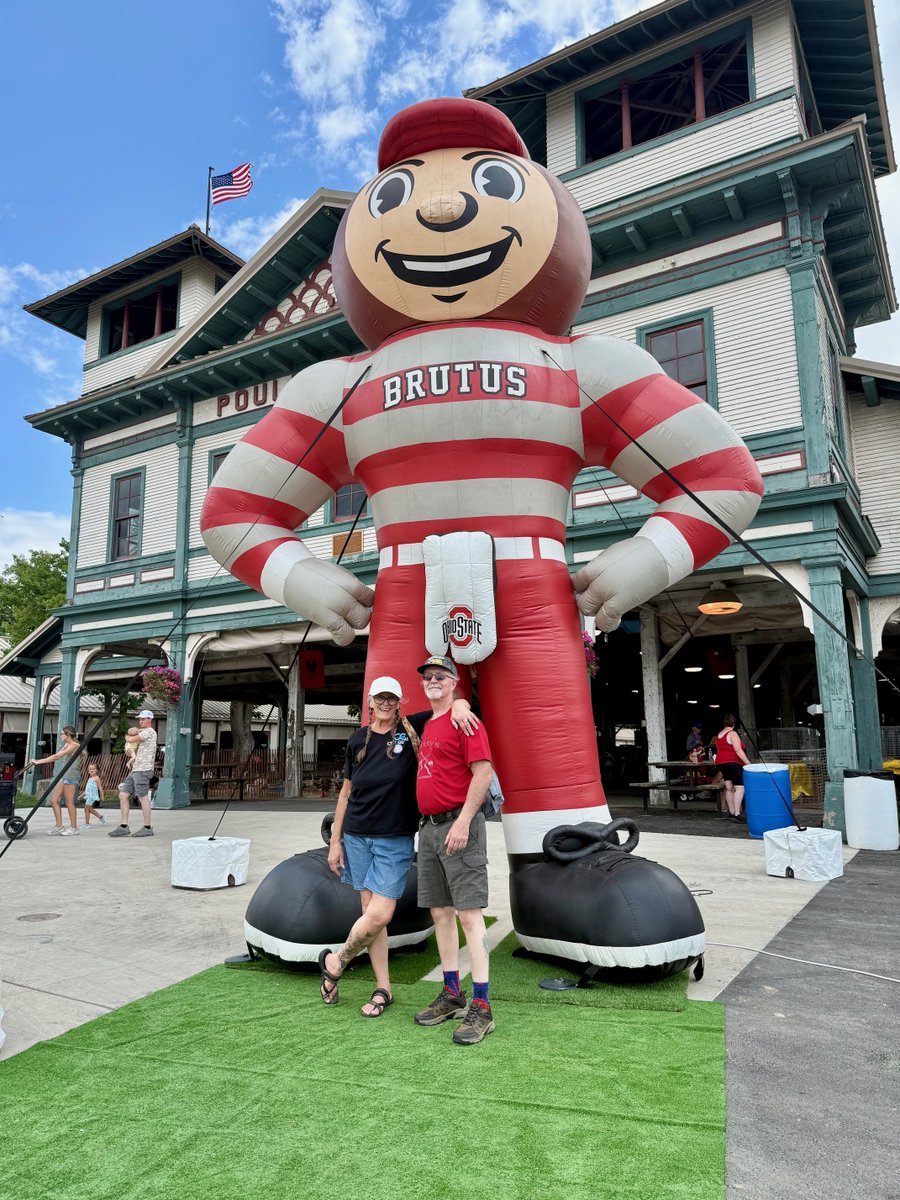 OhioStateFair's tweet photo. Have you seen BIG BRUTUS yet?  See him just inside the 11th Avenue OHIO Gate entrance...  😃

@OhioState

#OhioStateFair #OhioTheHeartOfItAll https://t.co/UCXaQjZXXC