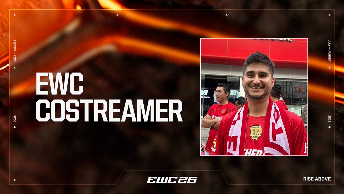 JanoDeportes's tweet photo. 🎙️🔥 ¡ES OFICIAL! 🔥🎙️
🎤 Seré costreamer de la EWC Warzone 2026, llevando toda la emoción, los clutchs, las jugadas imposibles y los momentos históricos del Mundial.
📅 Transmisión en vivo del jueves 30 de julio al domingo 2 de agosto https://t.co/nBCfJuMr19