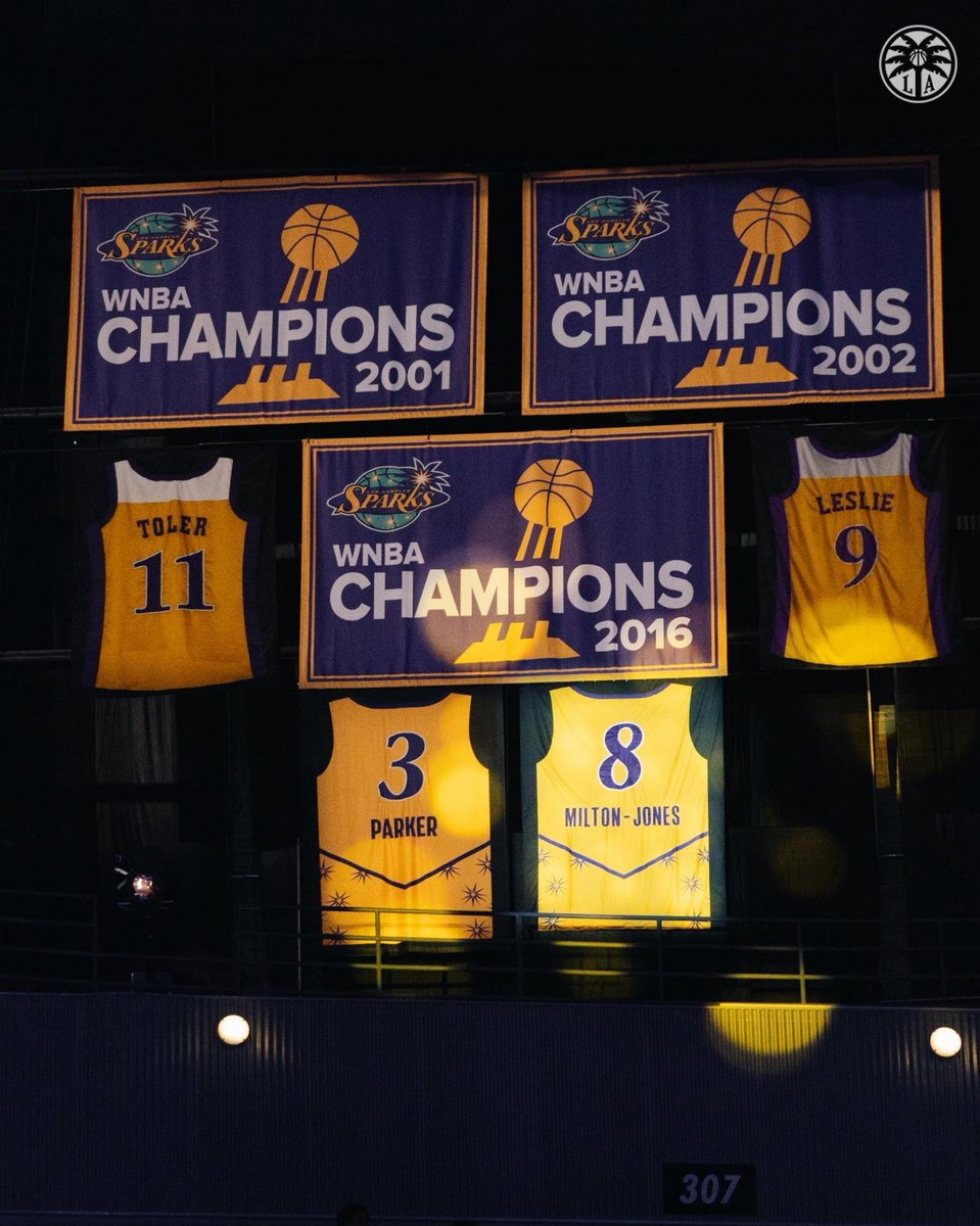 LASparks's tweet photo. The moment DeLisha’s jersey was unveiled. https://t.co/8hkxtatNNW