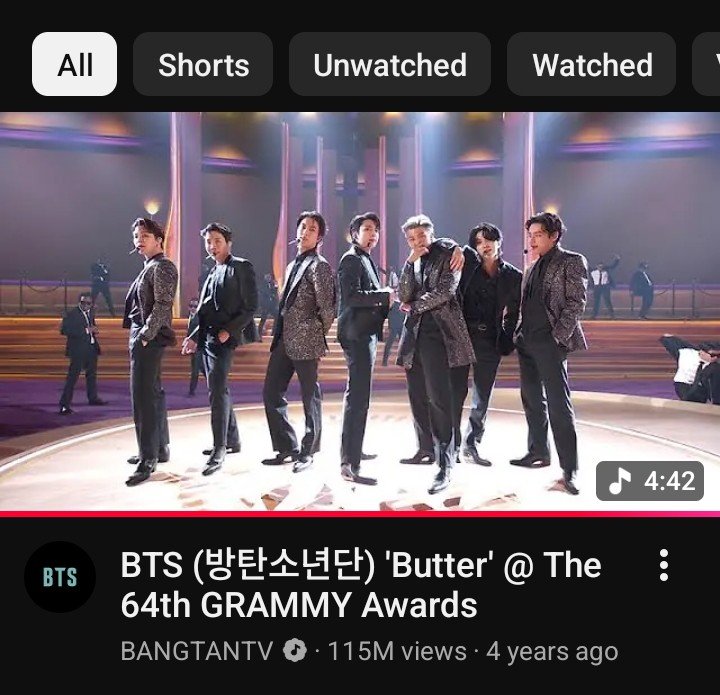 readyfor_the_CB's tweet photo. @chartradar_ A gentle reminder that BTS' Butter performance is the most viewed Grammy performance on YouTube and one of the most iconic performance at the Grammys (all time) 👻 https://t.co/7A5uC6Df88