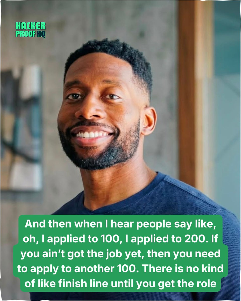 HackerproofHQ's tweet photo. One of the hardest truths about today's job market is that getting hired is often a volume game.

Keep refining your CV, building your skills, and applying with purpose.

You only need one "yes." 

#CareerAdvice #JobSearch #CareerGrowth #JobApplication #JobHunting https://t.co/9aMPGLjDIG