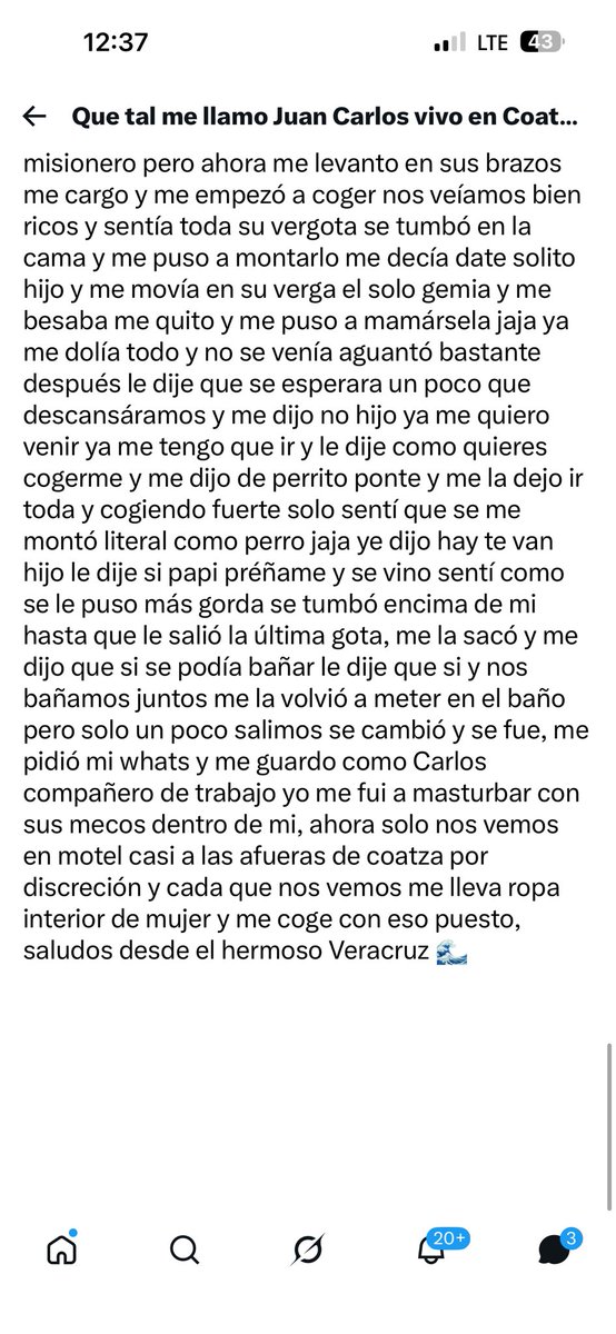 HctorMarmolejo's tweet photo. “ El maduro de Veracruz ”
#morbo #gay #vergapreñadora #heterocurioso #heterovergón #relatoscalientes #relatosgay #relatosmorbosos #veracruz #madurovergon #maduroactivo https://t.co/7h2AMw0iGZ