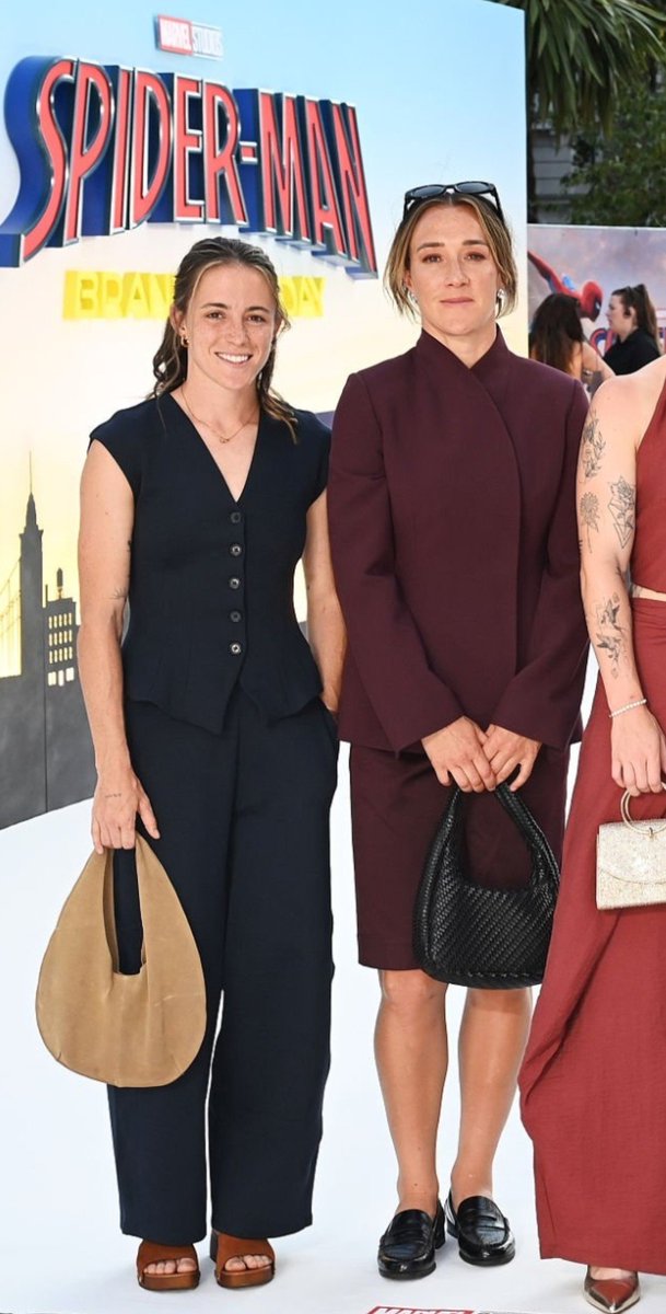 Kati_Gian's tweet photo. Lucy Bronze with Ona Batlle, Bethany England and Steph Williams attend the UK Premiere of "Spider-Man: Brand New Day" 🤩 https://t.co/3wk1yTdnT7