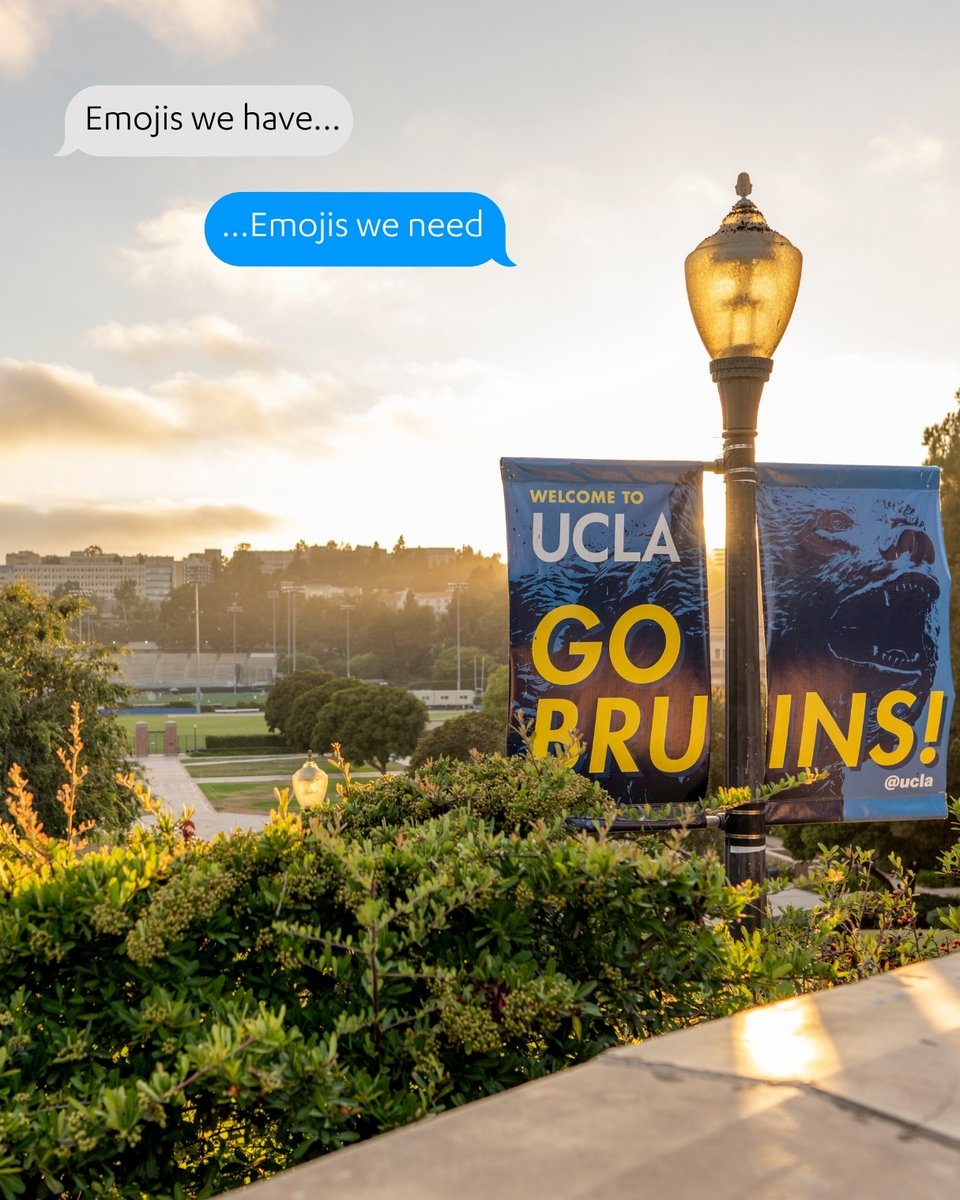 UCLA's tweet photo. The emojis we all deserve. 🐻💙✨ https://t.co/3UE62qxOnr