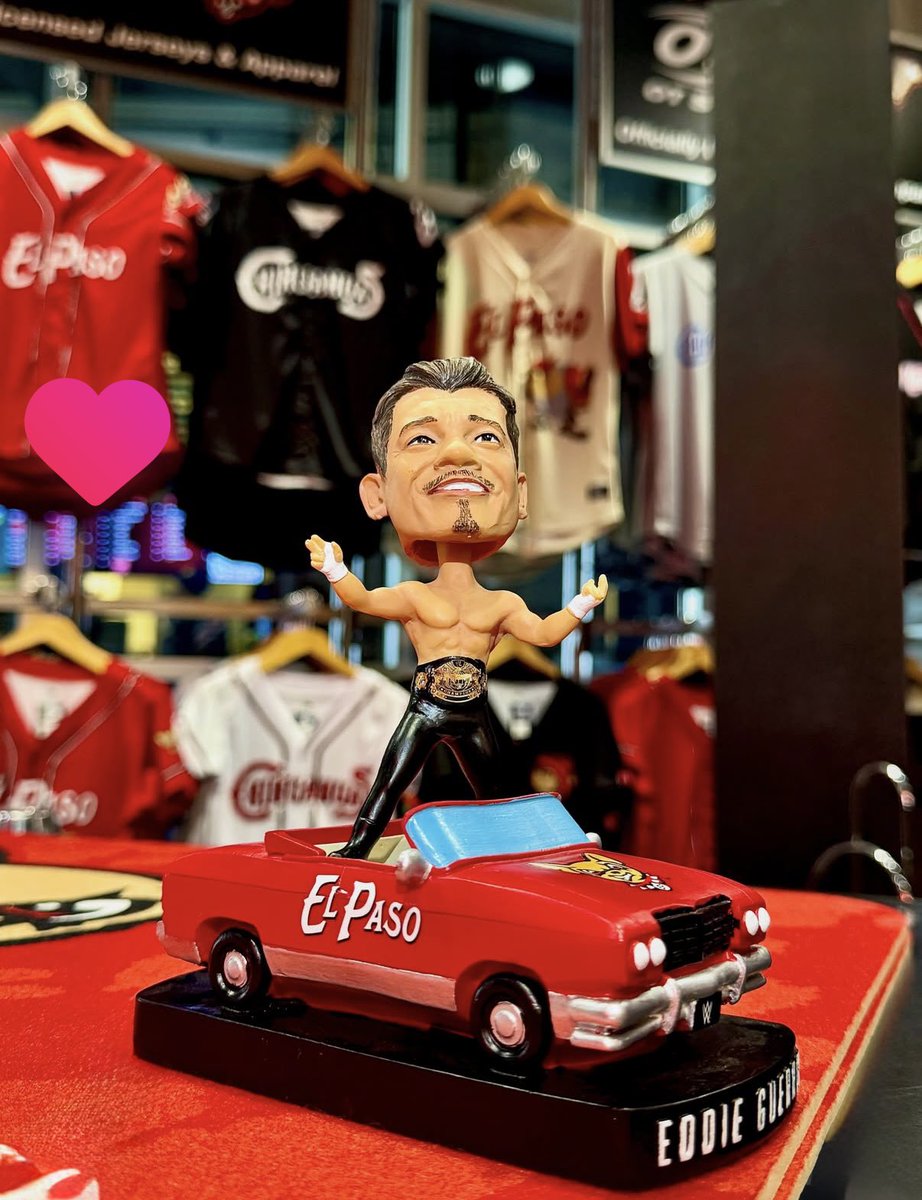 FadeAwayMedia's tweet photo. The San Diego Padres AAA Baseball Affiliate the El Paso Chihuahuas are officially hosting Eddie Guerrero bobble head night 🔥 https://t.co/WUFxyfoU0w