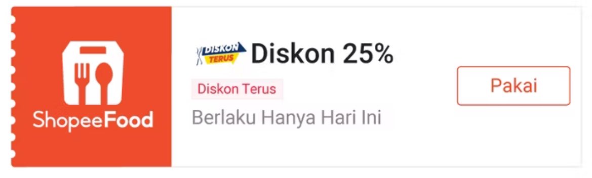 FangirlingPromo's tweet photo. Voucher Diskon

Shopeefood diskon terus s.d 25%
👉🏻klaim disini sekarang juga: https://t.co/0EA3dV1TEi https://t.co/nwtMb1wtXl