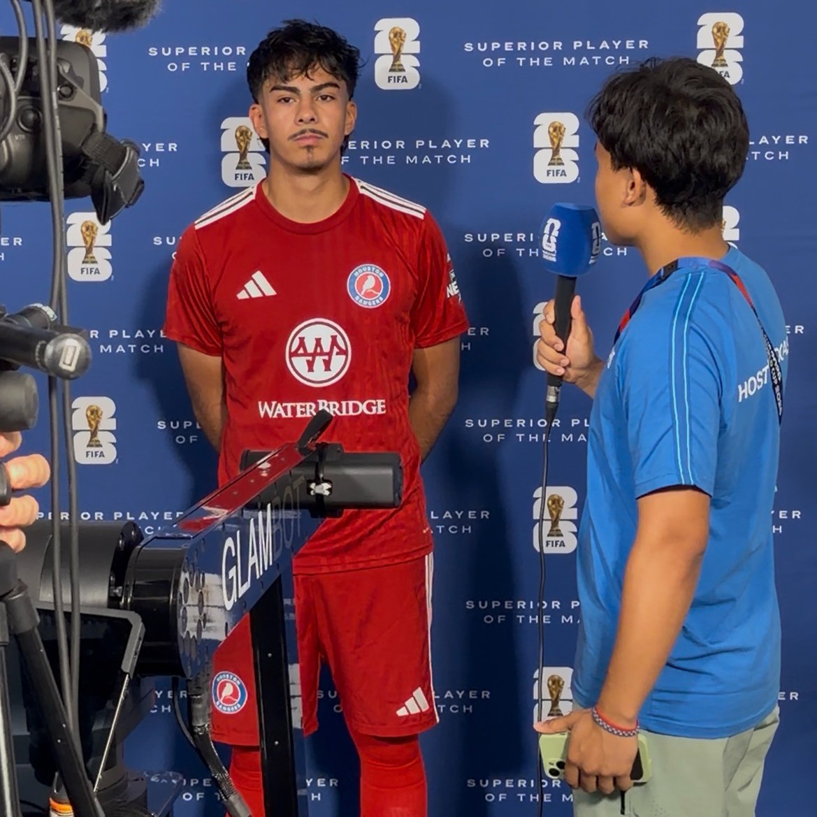 RiceAdmission's tweet photo. The soccer matches are over, but these Rice students are still reflecting on the summer of a lifetime interning for FIFA. Read how Pu (Martel ‘29) and Jacob (Hanszen '27) gained valuable experience at one of the biggest stages in sports! https://t.co/zRJYSiVfE7 https://t.co/AnKZDklhDA