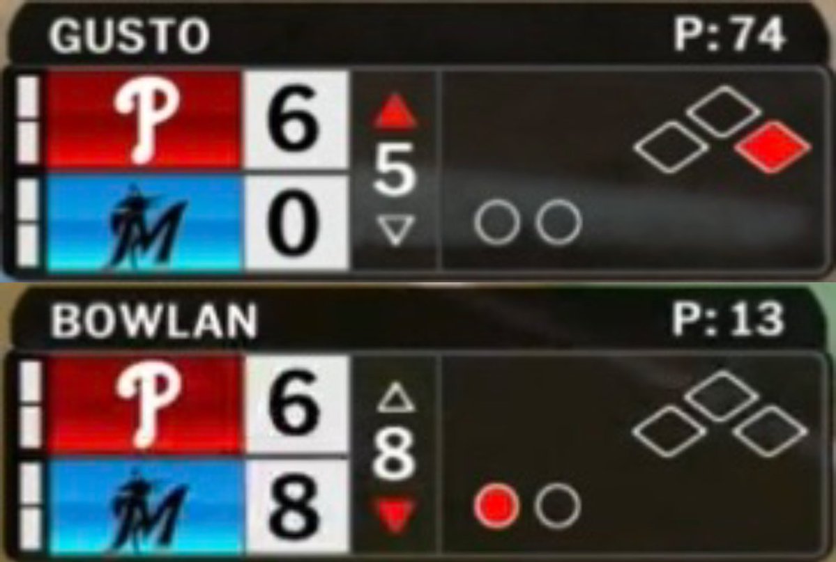 ActionNetworkHQ's tweet photo. OH NO PHILLIES 😭

99% Win Probability up 6-0 in the 5th

Swept by Marlins who entered series on a 12-game losing streak https://t.co/RunuDJWrE8