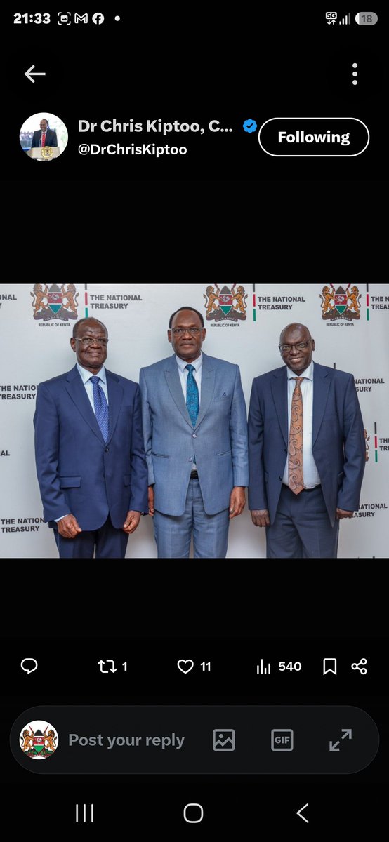 The National Treasury tweet media