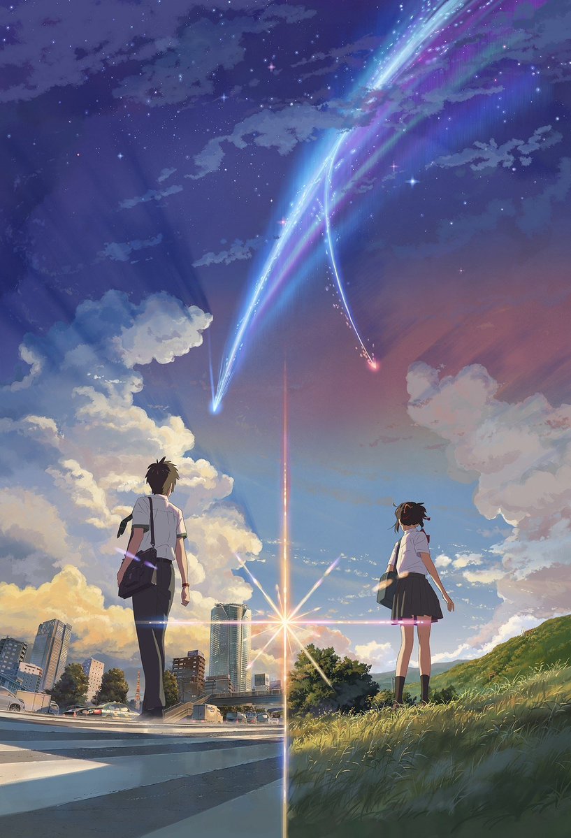 AnimeTokki's tweet photo. 'Your Name' 4K Remaster is Officially coming to Theaters on August 14th.

"One of the most enduring love stories of the 21st century returns to theatres for its 10th anniversary." https://t.co/0v7Wn88Wa8