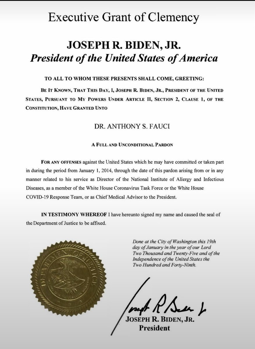 DrTommy_prof's tweet photo. @FoxNews IMAGINE TAKING
MEDICAL ADVICE FROM A MAN
WHO NEEDS A PARDON FOR THE MEDICAL ADVICE HE GAVE. https://t.co/CRi7h6v66A