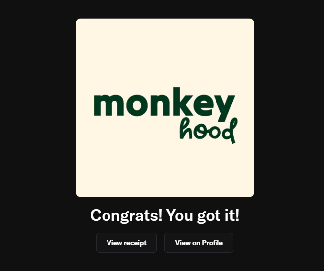 NFTxSOL_Rj's tweet photo. Minted my @MonkeyHoodNFT 
FREE TO 0.01e 

thanks @jayjaynft4 for the collab! https://t.co/lGmg6VZBjY