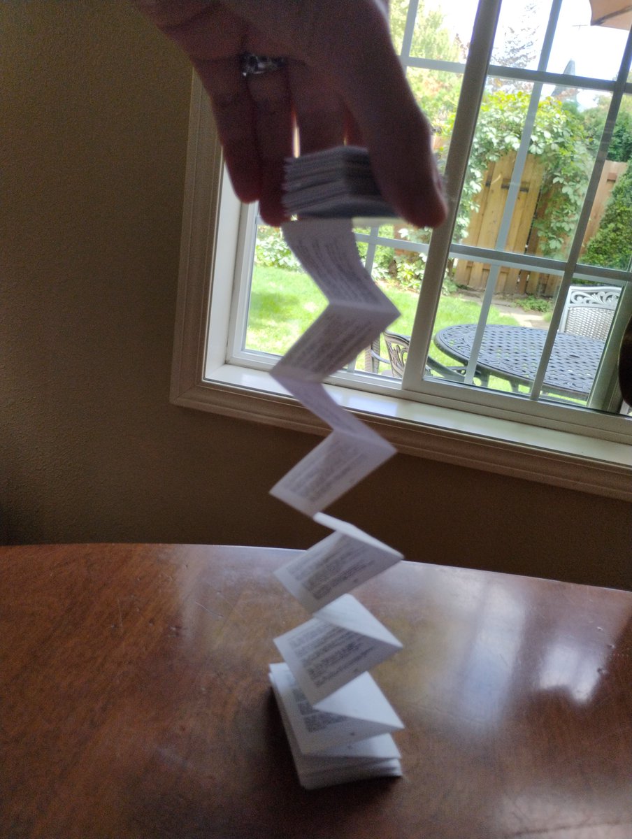 clairefroe's tweet photo. In the age of AI and surveillance, "dumb tech" is ever more attractive 

Made a CLI tool to impose text for binding mini books. Here's a 113 page manuscript printed of 4 sheets of printer paper (sextodecimo) https://t.co/4nUQ3Hov8T