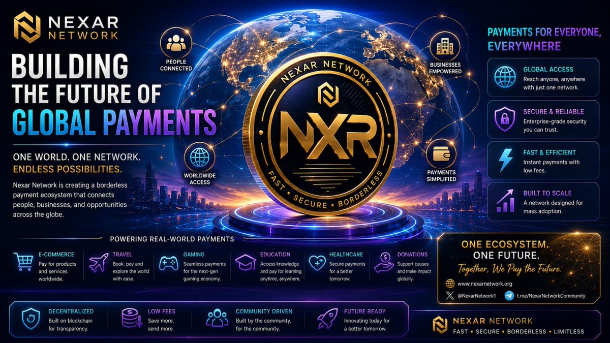 NexarNetwork1's tweet photo. Community
Strong projects aren't built by hype.
They're built by communities that believe in a vision.
Every member. Every supporter. Every builder.
You're helping shape the future of Nexar Network.
Thank you for being part of this journey. https://t.co/Qd8ksZ96Ng