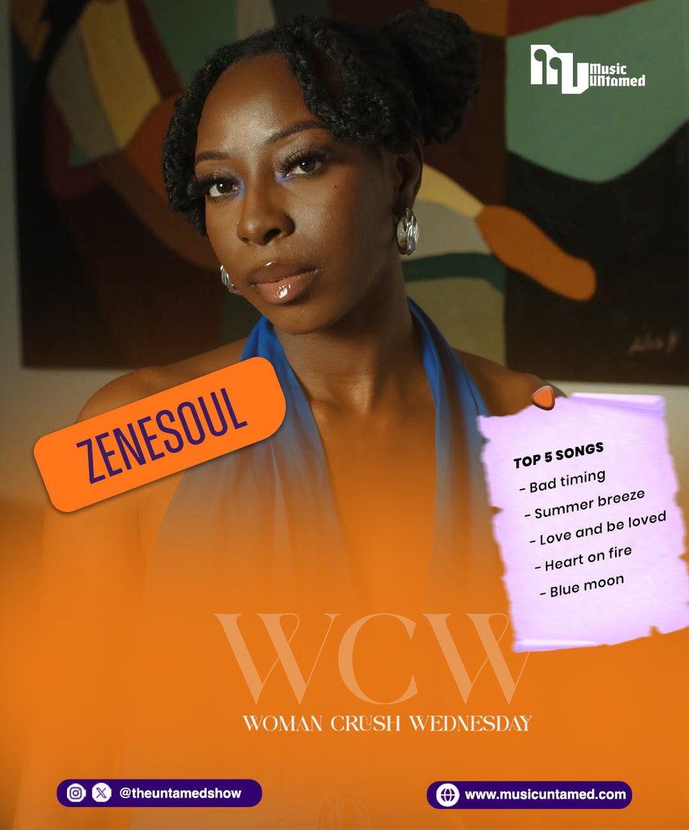 theuntamedshow's tweet photo. Every Wednesday we get to show you the beautiful ladies in music via our WCW post. 

Our WCW for today @zenesoul 

What’s your favorite song from her ???

Let us know in the comments below ⬇️ 

#wcw https://t.co/e3DMX6U2j6