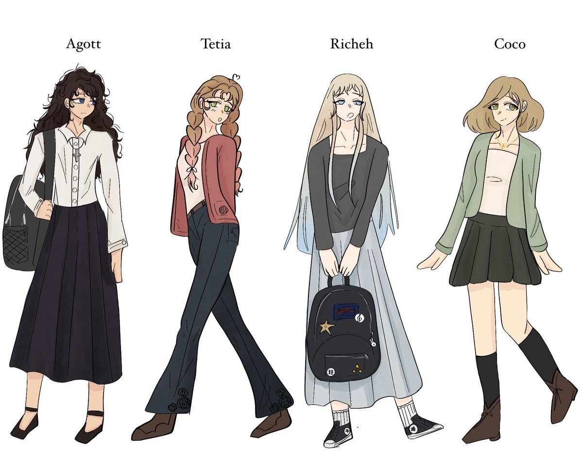 AtlasOfTheSun's tweet photo. The girls in my modern/southern high school au !
#witchhatatelier https://t.co/pPAInbLBCt