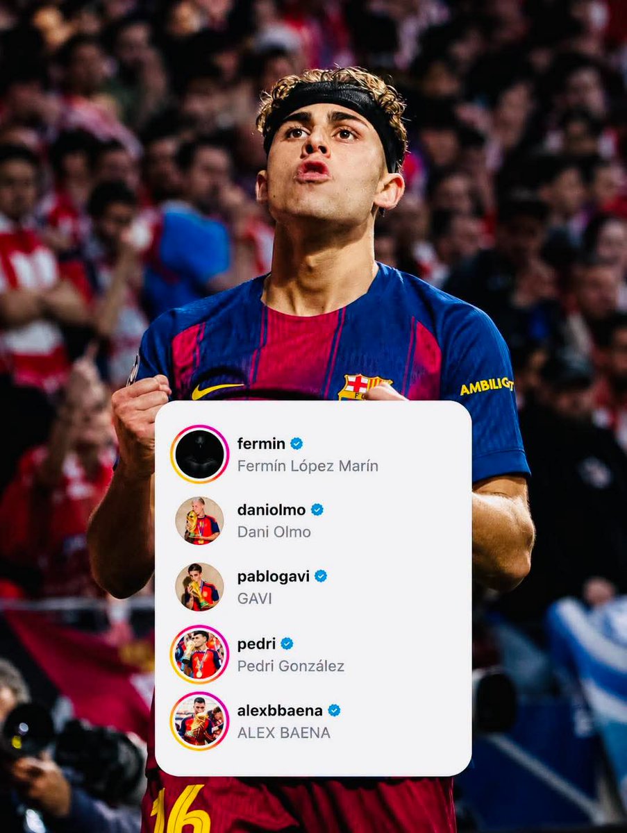 AllFootballfans's tweet photo. 🚨 Tous les espagnols ont mis en photo de profil leur photo avec le trophée de la Coupe du monde 🏆🇪🇸

Pauvre Fermin 💔🥹

Abonne toi 👉#allfootballfans https://t.co/X0fYgHijBl