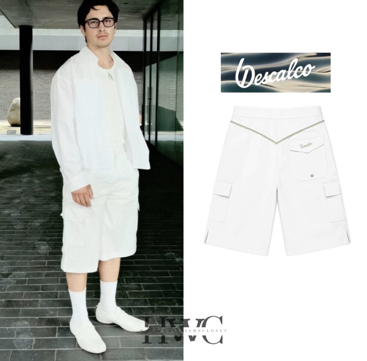 hwcloset's tweet photo. Descalco, designer of the white shorts, is due to launch globally mid-August, but they heard you might be interested in buying some new shorts……

The Descalco Bermuda Short ($275), as seen on Hudson Williams, are available NOW - shop it here: 
https://t.co/0Uv9lsfWcX https://t.co/8IVgNun15H