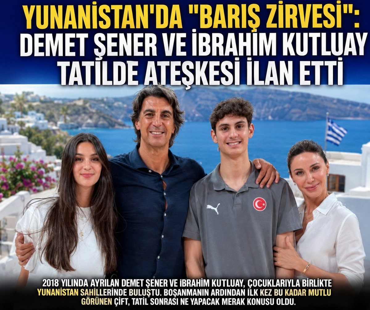 Edebiya60920231's tweet photo. YUNANİSTAN'DA "BARIŞ ZİRVESİ": DEMET ŞENER VE İBRAHİM KUTLUAY TATİLDE ATEŞKESİ İLAN ETTİ https://t.co/2hGXY1453v