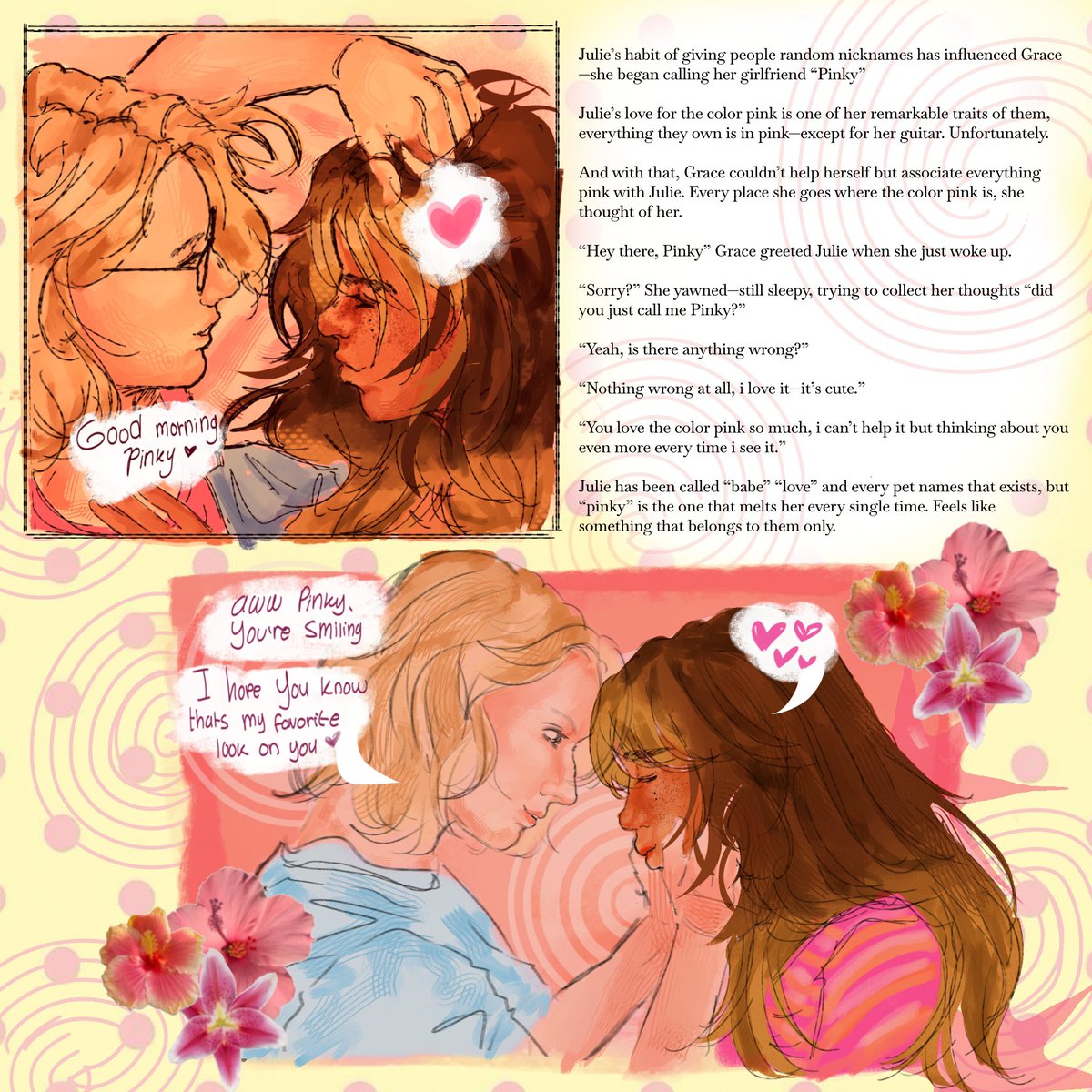 ggracelie's tweet photo. 🐶🐰 if Grace is out by herself and spots something pink, she would take pic of it and send it to Julie 💗🎀🌸

#GraceAshcroft #ResidentEvil #Yumeship #OcxCanon #Yuri #REBHFun https://t.co/68zDUZvU8H