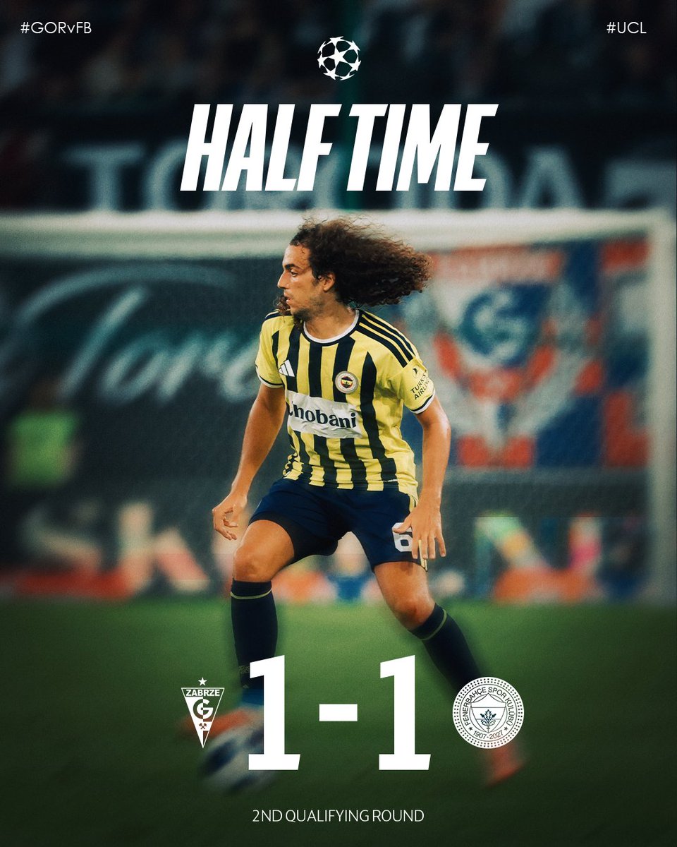 Fenerbahce's tweet photo. İY | Gornik Zabrze 1-1 Fenerbahçe https://t.co/OzAGHweRvW