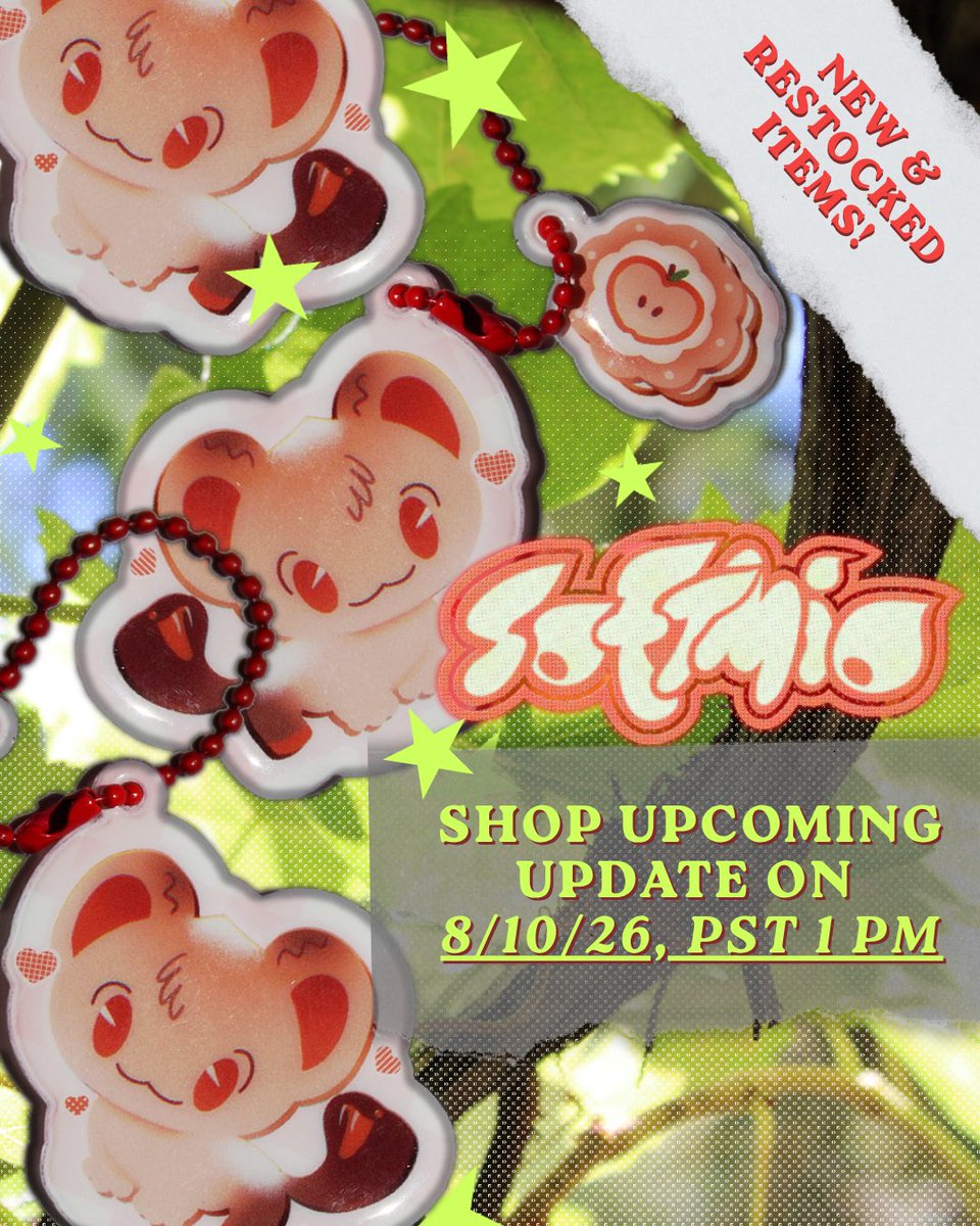 softmio's tweet photo. 🍎SHOP UPDATE DROPPING 8/10 @ PST 1PM🍎

Dropping some new designs and restocked! ⬇️ https://t.co/rMGXd2pUzg