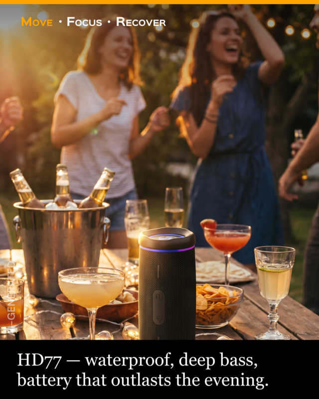treblabsound's tweet photo. Pool - splashes. Beach - sand and waves. Backyard - unexpected rain.
HD77 waterproof. Deep bass that cuts through wind and water. π¦
Battery that outlasts the day. No careful handling. Just music wherever you are.
#TREBLAB #MoveWithTreblab #HD77 #Waterproof #SummerSound https://t.co/q71MsupJQz