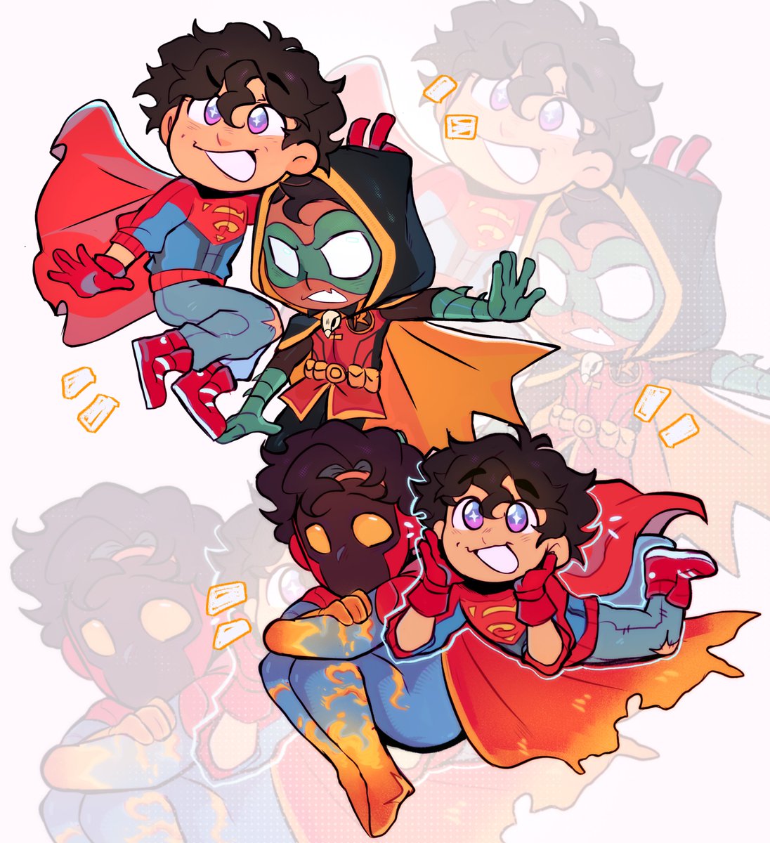 ThaAkopi's tweet photo. 🎉✨ chibi 

#supersons #damianwayne #jonkent #TomorrowMan https://t.co/Tuxhq5PymV