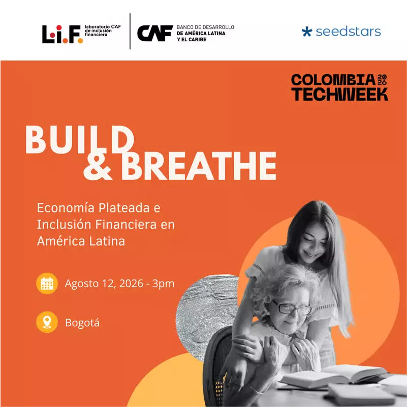 AgendaCAF's tweet photo. Innovación, inclusión financiera y economía plateada: tres tendencias que están transformando América Latina.

CAF y @Seedstars te invitan a conversar sobre estos desafíos y oportunidades en #ColombiaTechWeek, donde también se presentará el programa CAF LIF 2026–2027.

📅 12 de agosto | 📍 Bogotá
🔗 Regístrate:
https://t.co/uYsQsytFjA
