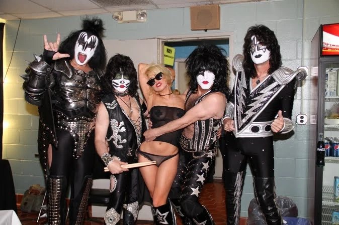 thecountessine's tweet photo. lady gaga backstage at a @kiss concert, 2010 https://t.co/GSW6sQwV9b