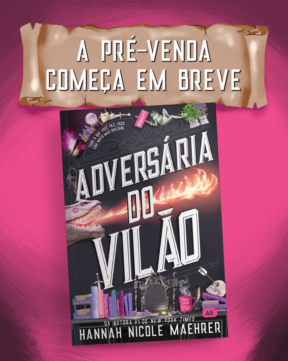 editoraalt's tweet photo. Vossa Malvadeza está de volta! 🐸👑

A pré-venda de ADVERSÁRIA DO VILÃO começa em alguns dias, fiquem de olho nas minhas redes! https://t.co/qxa8C1yadU
