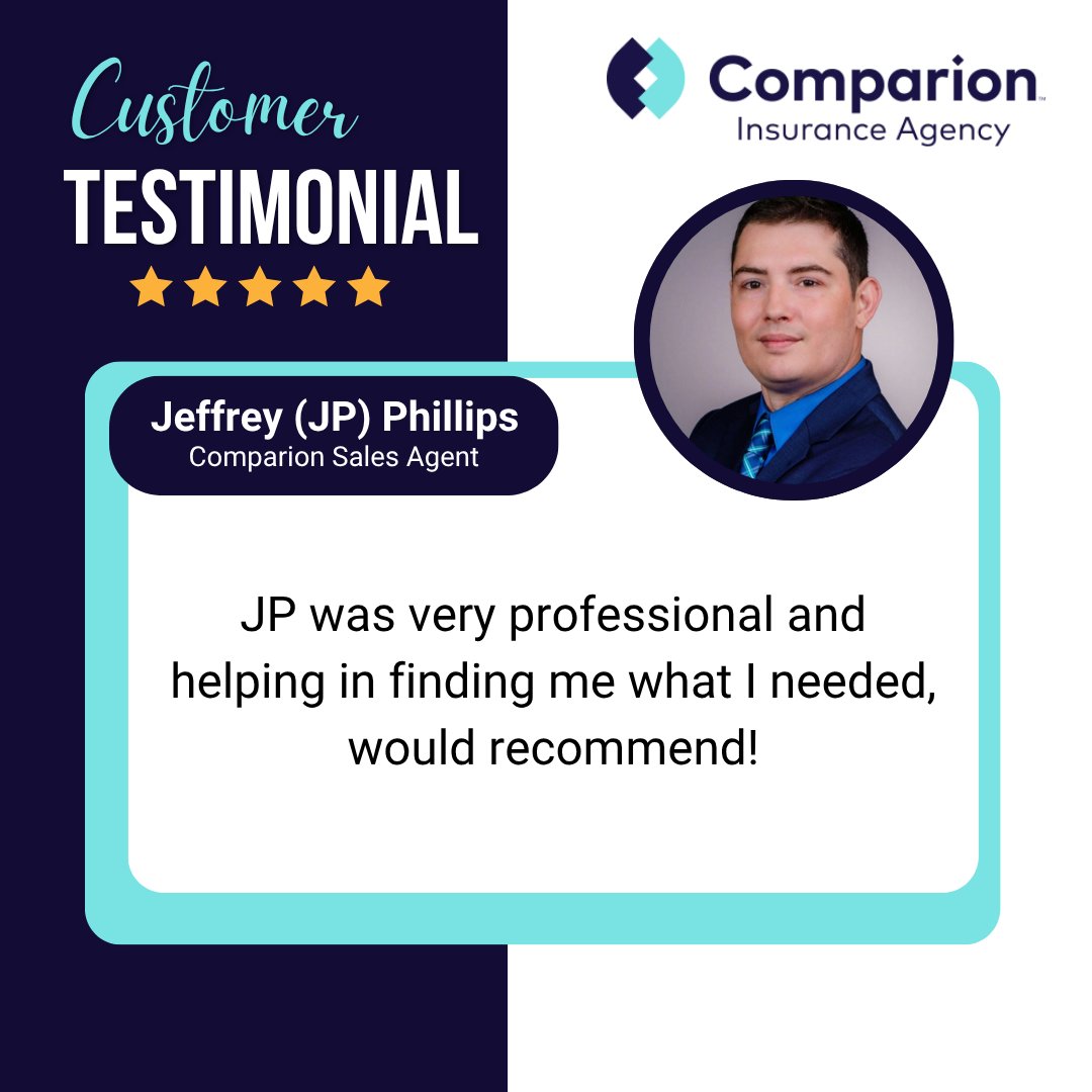 JP_Phillips01's tweet photo. I am always here for you when you need me.
📲 508-621-0176
📧 jeffrey.phillips01@comparioninsurance.com
💻 https://t.co/9SxRDL7ueh
#herewhenyouneedme #testimonials #happycustomer #customerfeedback #trustedseller #happyclient #localagent #comparioninsurance #trust #hereforyou https://t.co/t5r2XVCmPc
