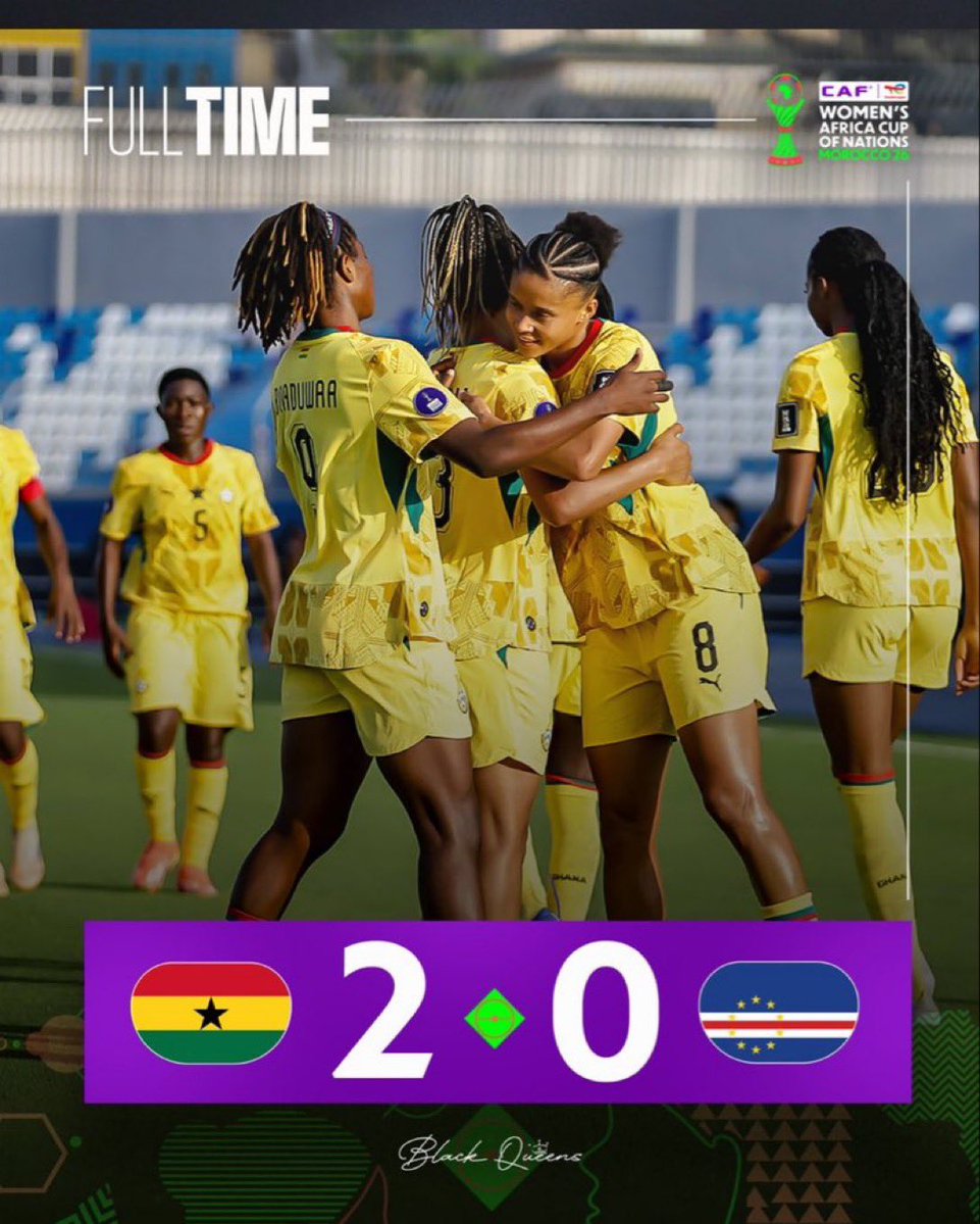 akuahwritess's tweet photo. Get innnnnn, the black queens with a comfortable win against capeverde in their opening match in the Wafcon .

Can’t say same for the  other country https://t.co/zgU72TZkF3