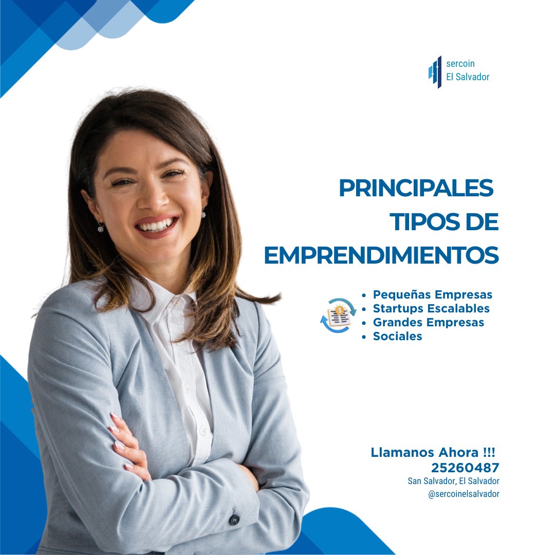 sercoinSV's tweet photo. ¿Cuáles son los 4 tipos de emprendimientos?
🟦Los cuatro tipos principales de emprendimiento son:
⚫De Pequeñas Empresas: Negocios locales o familiares (tiendas de barrio, restaurantes) cuyo objetivo es generar ingresos para el sustento del propietario https://t.co/8gUcT4CUrI