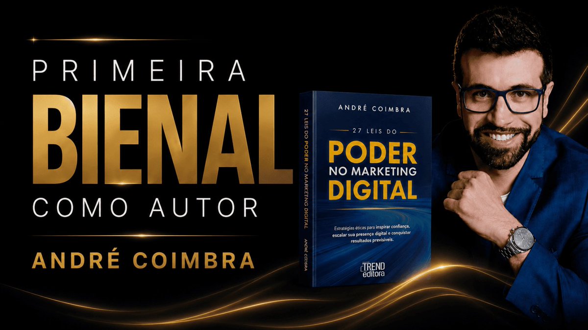 andre_coimbra's tweet photo. Minha primeira Bienal como autor! 📚
No dia 5, às 15h, estarei no estande da editora Trend (grupo ciranda cultural) autografando 27 Leis do Poder no Marketing Digital. Se você passar por lá, venha me dar um oi. 😊 #bienaldolivro #bienal
https://t.co/zZpDq2P3xU https://t.co/6SiAyaszUO