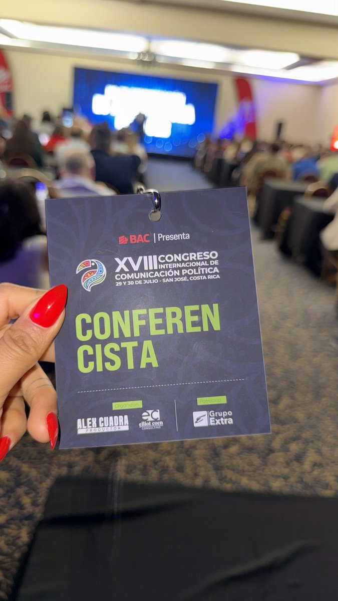 LaTalRenata's tweet photo. Ya empezó el Congreso Internacional de Comunicación Política en 📍San José , Costa Rica 🇨🇷 https://t.co/FOA2sLAIvp