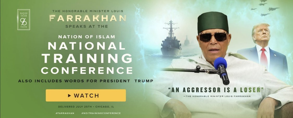 fontainedeon's tweet photo. https://t.co/uE8oqyLefu 

Peace. Please Share. Our Beloved, The Honorable Minister Farrakhan Speaks To The World from the  at the National Training Conference on July 25th, 2026 from Tinley Park Illinois. 

May Allah continue to bless you and your families in every possible way. https://t.co/jQQgptIKZU