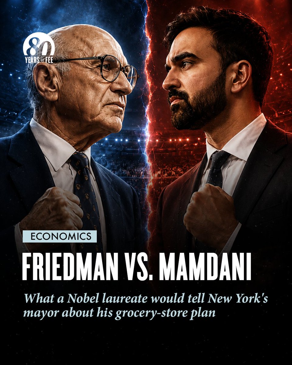 feeonline's tweet photo. MAMDANI’S PROMISE
Mamdani wants five city-owned grocery stores where a core basket of everyday food will sell at 30% below “typical retail prices” for an entire month. The city says the plan saves the average family about $1,000 a year. 

INTENTIONS ARE NOT RESULTS
Over 40% of New York families say they struggle to afford food. Friedman would take the problem seriously while separating intentions from consequences. Government intervention, he and Rose Friedman warned, “is subject to laws of its own” and may produce unintended results.

THE HIDDEN BILL
That 30% Mamdani has promised has to come from somewhere. A lower shelf price does not erase the remaining cost. Taxpayers absorb what shoppers do not pay. Friedman would ask whether groceries became cheaper, or whether part of the bill merely changed hands.

THE ARBITRAGE PRIZE
The 30% gap also creates an arbitrage prize. A reseller can buy subsidized goods cheaply and sell them elsewhere. Purchase limits and resale bans may restrain this trade, but they replace open market access with rationing and government control.

WHERE SCARCITY AND THE BILL APPEAR
The plan is not a citywide price ceiling. Yet the subsidized prices will raise the quantity demanded. If inventories or budgets cannot expand accordingly, queues, stockouts, or purchase limits will follow. 

FRIEDMAN’S RETORT
Friedman’s answer would be direct: Mayor, you can legislate the price printed on a shelf or lease, but not abolish the scarcity beneath it. If you want more affordable groceries, remove barriers to supply, and leave the price system alone!