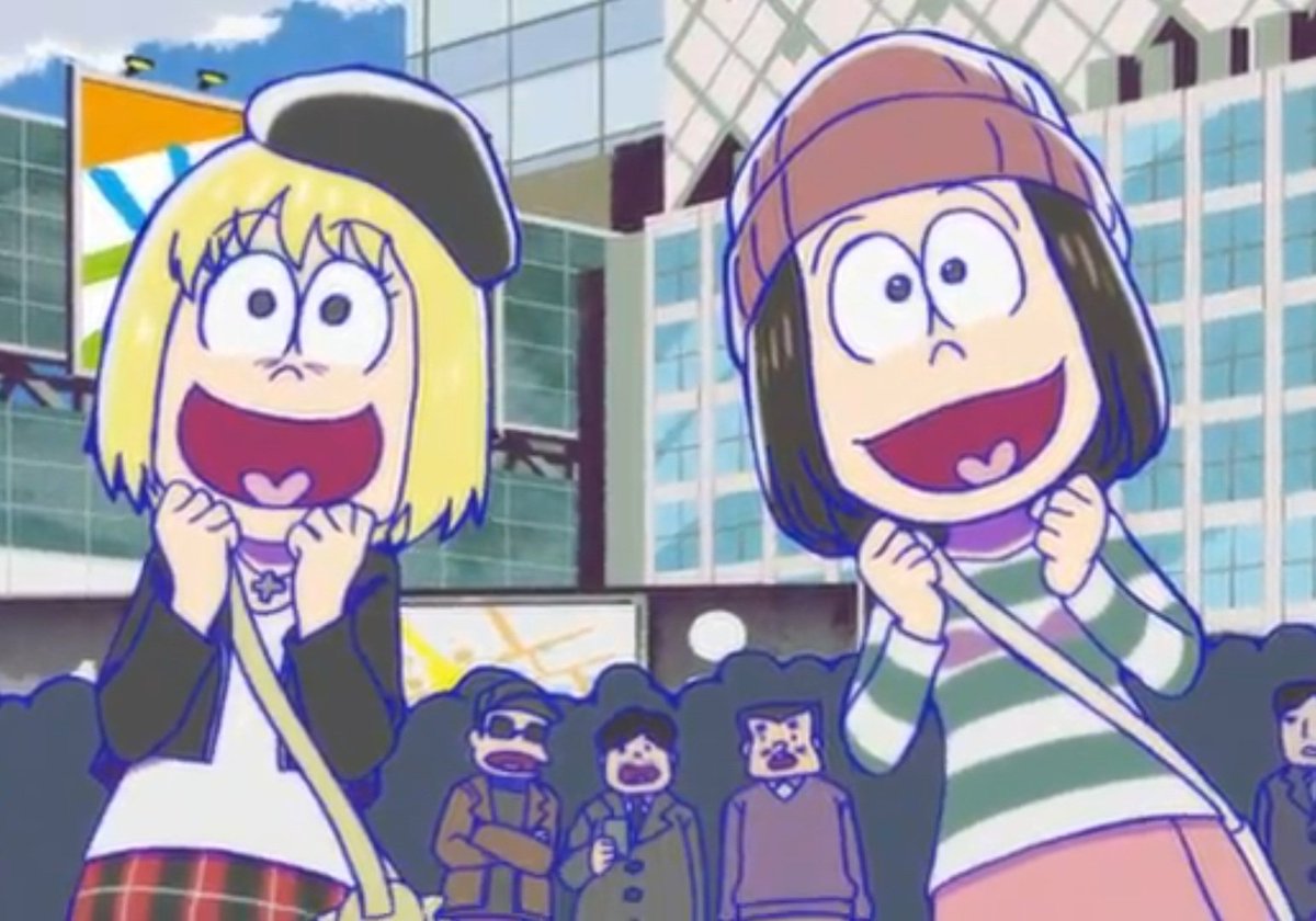 squipswarp's tweet photo. dare i say their fem versions in the banana skit are cuter than girlymatsu's.... too bad we didn't get ichi's https://t.co/CaxsOWbenN