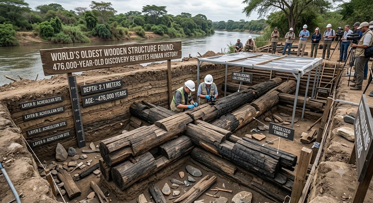 huskyfas's tweet photo. World's Oldest Wooden Structure Found: 476,000-Year-Old Discovery Rewrites Human History

https://t.co/W9drF2GxUX

#discovery #archaeologylovers #archaeologyphotography #archaeology #newsとサマタイ https://t.co/w5kCMoW4vM