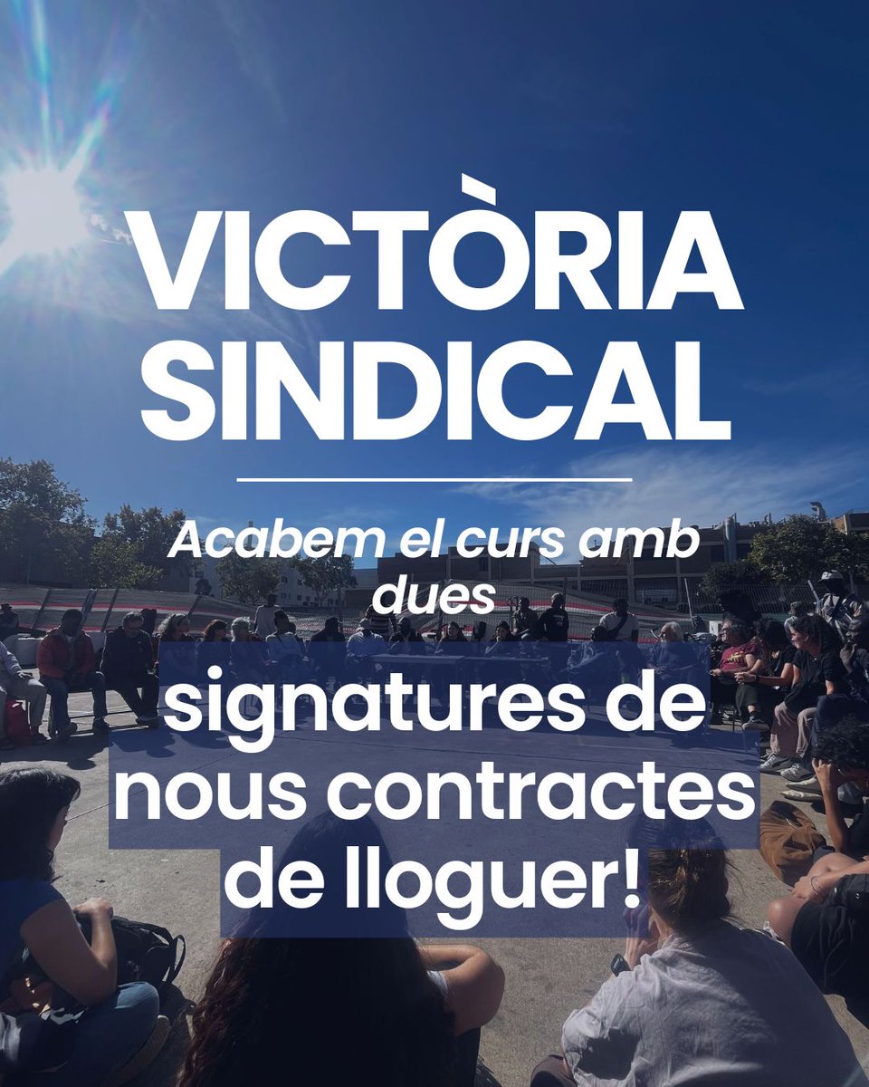 Badalona_SHSC's tweet photo. 𝐕𝑰𝑪𝑻Ò𝑹𝑰𝑨 𝑺𝑰𝑵𝑫𝑰𝑪𝑨𝑳
Dues companyes que es van afiliar al Sindicat, aconsegueixen signar dos contractes de lloguer nous: un de mercat i un de social. 𝔸𝕦𝕘𝕞𝕖𝕟𝕥𝕖𝕞 𝕝𝕒 𝕟𝕠𝕤𝕥𝕣𝕒 𝕗𝕠𝕣ç𝕒 https://t.co/VDRtL7eREv