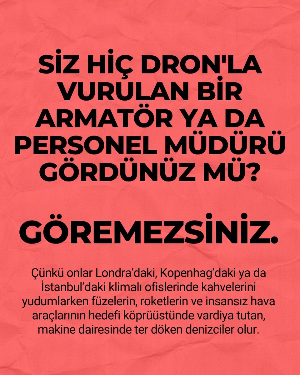 umutsendikasi_'s tweet photo. Devletin savaş politikalarında ölmemek için örgütlen!

#GemilerdeÖlmekİstemiyoruz
@Deniziscileri https://t.co/0qMMGDee1r