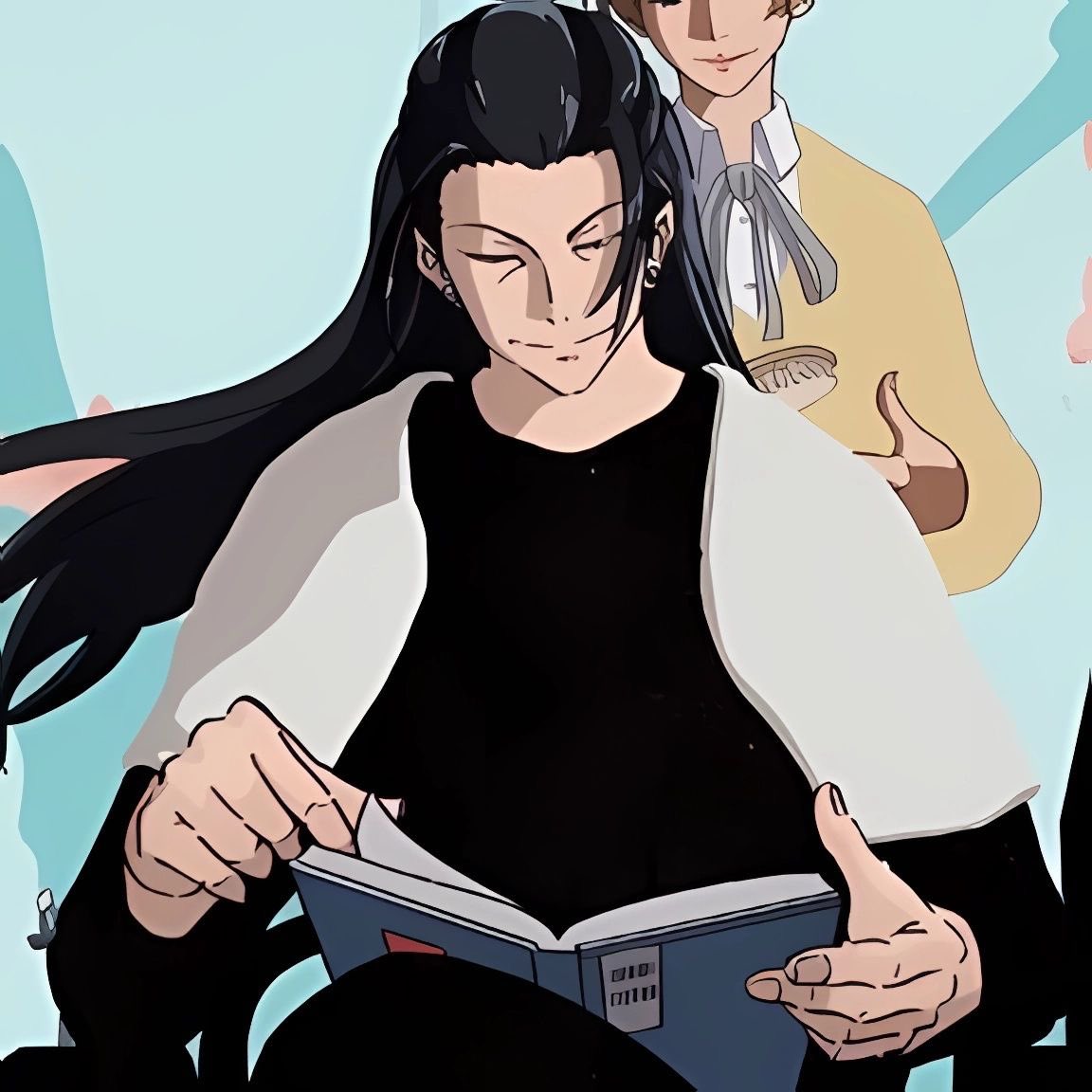 cherriunified's tweet photo. i wonder what types of books suguru read https://t.co/FKenZ3CoXK